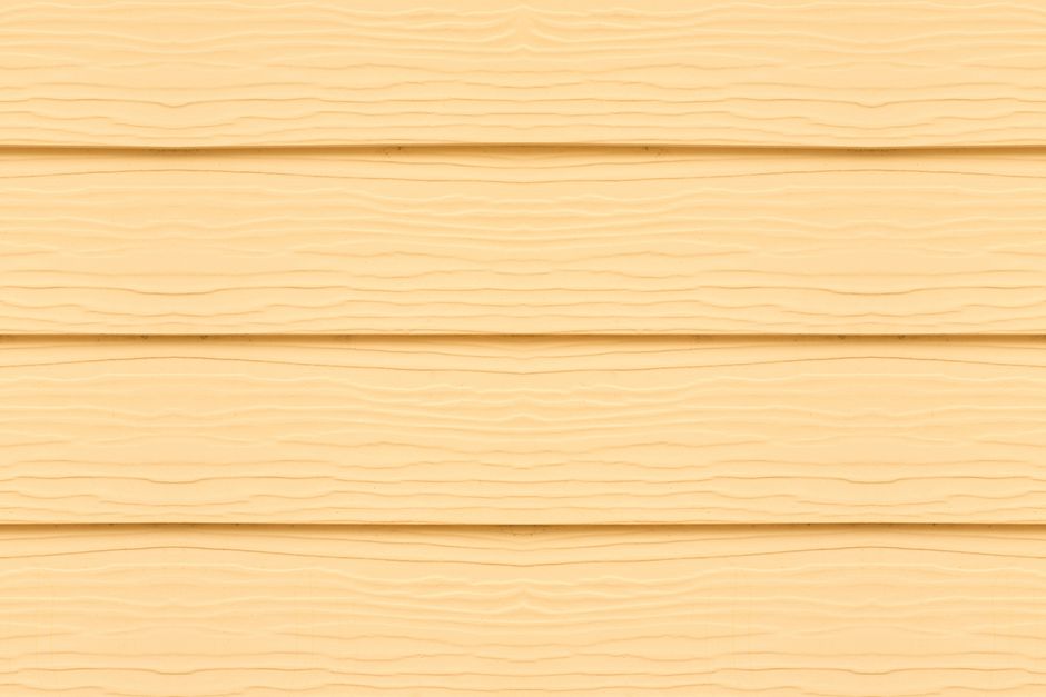 Close up of newly installed durable house siding panels